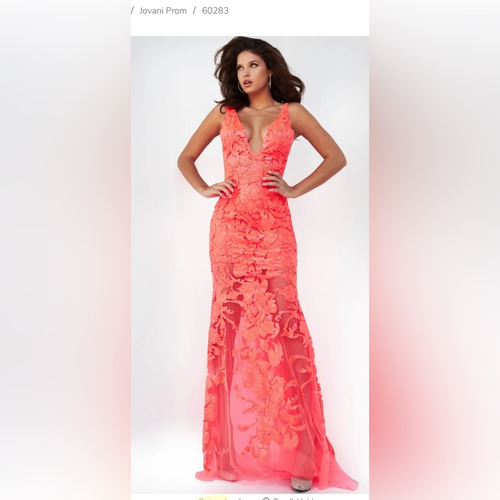 Coral Jovani Prom Dress 60283 -
